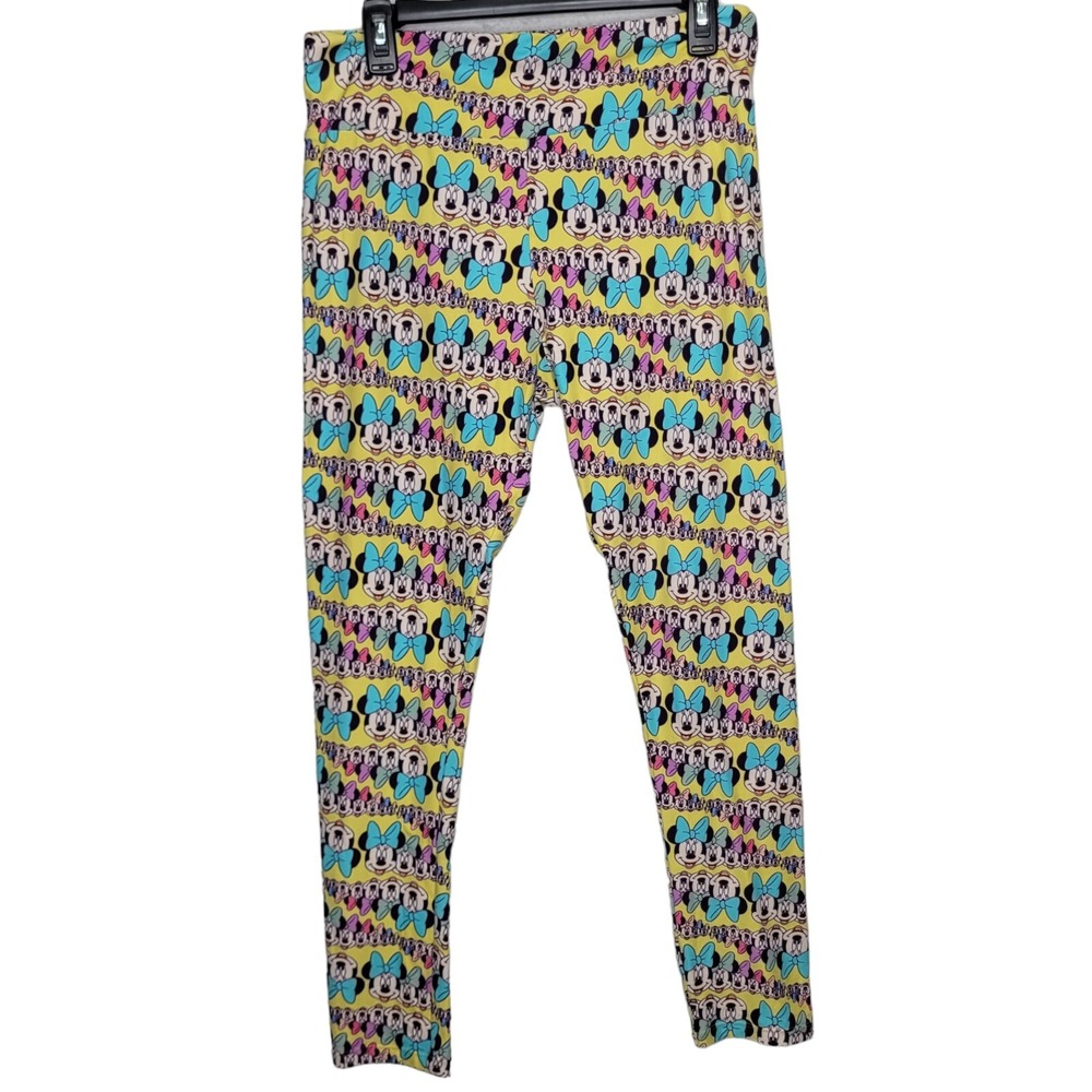LuLARoe Minnie Mouse Disney Leggings Womens TC Stretchy Colorful